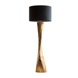 Lunora Taper Sculpted Solid Wood Floor Lamp