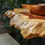 Lunvera Live Edge Solid Wood Floating Bathroom Vanity SPA346945 - Timberustic Floating Bathroom Vanity