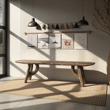 Lyra Contour Sculptural Indoor Bench - Timberustic Bench