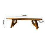 Lyra Contour Sculptural Indoor Bench - Timberustic Bench