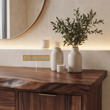 Madera Carved Freestanding Bathroom Vanity With Integrated Sink And Drawers - Timberustic Freestanding Bathroom Vanity with Drawers