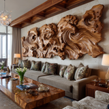 Maelcrest Sculpted Solid Wood Wall Art