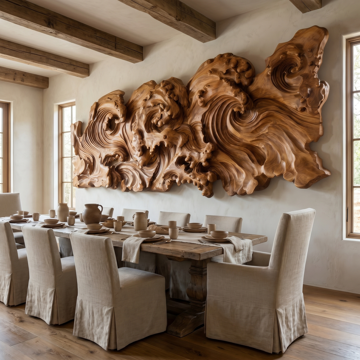 Maelcrest Sculpted Solid Wood Wall Art