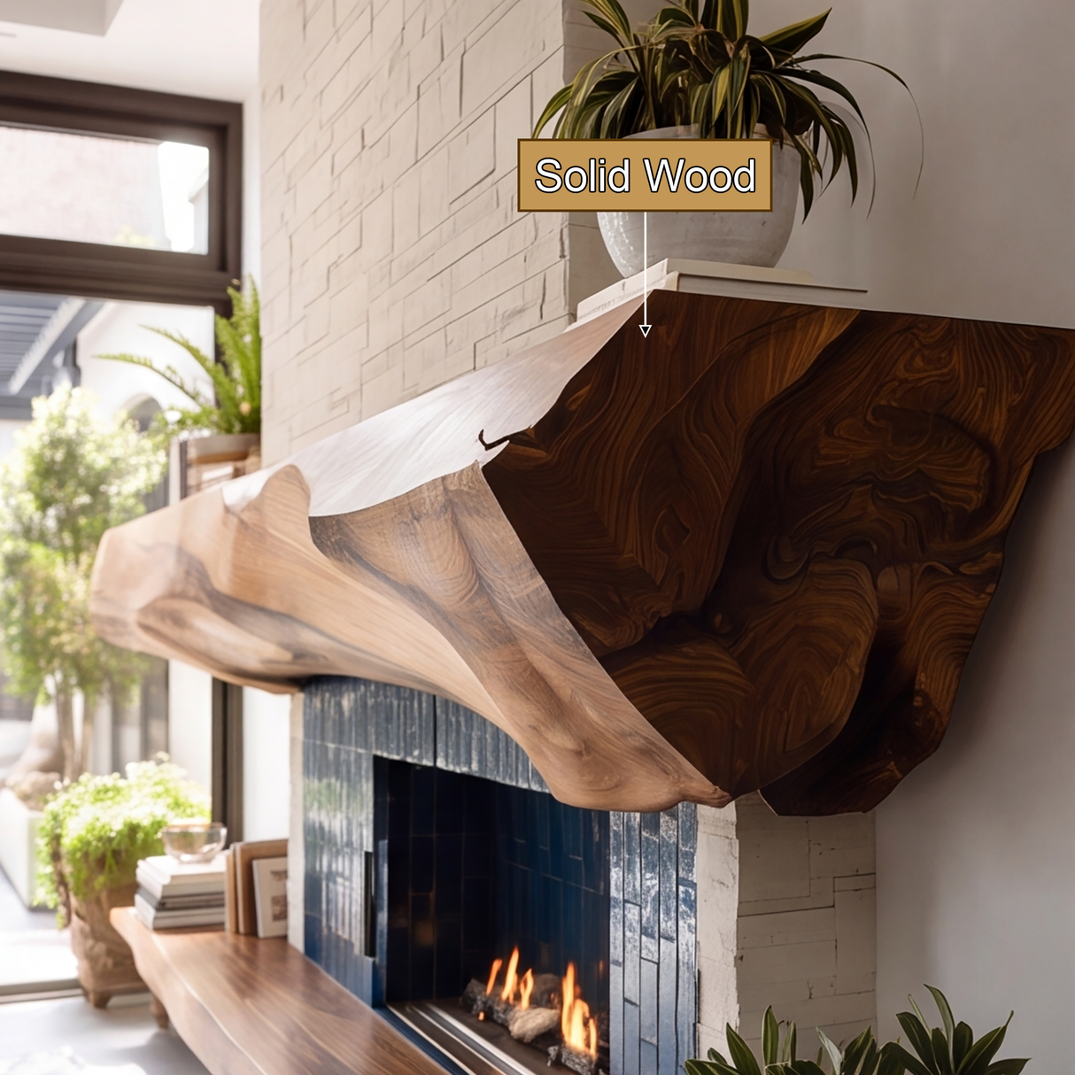 Maelor Handcrafted Fireplace Mantel Shelf SPA975499