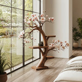 Magnolune Handcrafted Solid Wood Tree Bookshelf