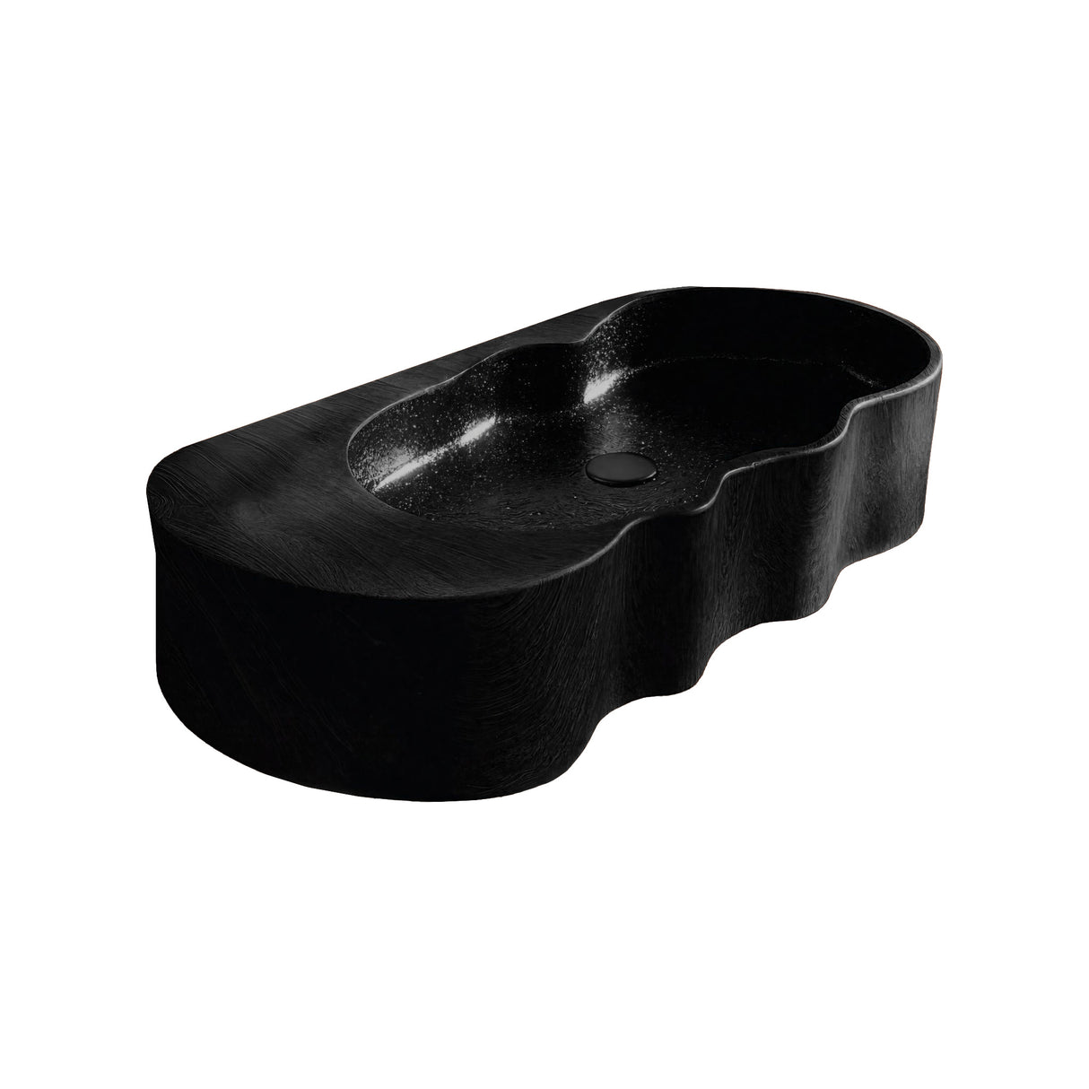 Marbella Contour Solid Wood Floating Vessel Sink