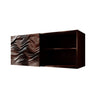 Mareon Live Edge Solid Wood Floating Bathroom Cabinet