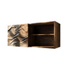 Mareon Live Edge Solid Wood Floating Bathroom Cabinet