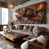 Mariscar Sculpted Solid Wood Wall Art