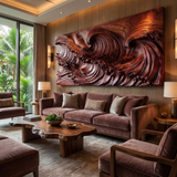 Mariscar Sculpted Solid Wood Wall Art
