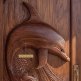 Mariselle Sculpted Solid Wood Dolphin Double Doors