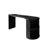 Marvento Live Edge Solid Wood Bar Table with Storage Black - Timberustic Bar Table with Storage