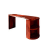 Marvento Live Edge Solid Wood Bar Table with Storage Mahogany - Timberustic Bar Table with Storage