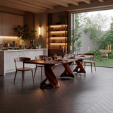 Mediterraneo Twistbase Solid Wood Dining Table