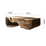 Merona Sculpted Solid Wood Floating Bathroom Vanity with Drawers