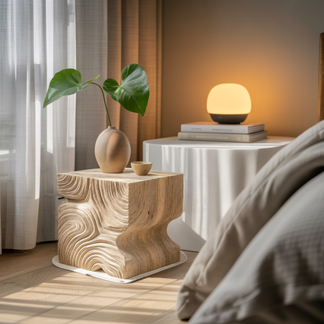 Minimalist Design Solid Wood Bedside Table