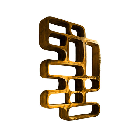 Modura Handcrafted Solid Wood Floating Bookshelf