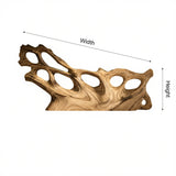 Monolyth Hollow Sculpted Solid Wood Headboard and Bed Frame