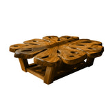 Monstera Live Edge Solid Wood Coffee Table Brown - Timberustic Coffee Table