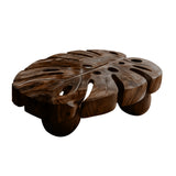 Monthera Live Edge Solid Wood Coffee Table Dark Walnut - Timberustic Coffee Table