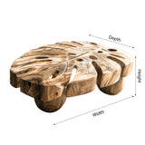 Monthera Live Edge Solid Wood Coffee Table - Timberustic Coffee Table