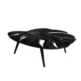 Monvera Live Edge Solid Wood Coffee Table Black - Timberustic Coffee Table