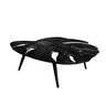 Monvera Live Edge Solid Wood Coffee Table Black - Timberustic Coffee Table