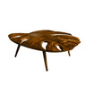Monvera Live Edge Solid Wood Coffee Table Brown - Timberustic Coffee Table