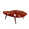 Monvera Live Edge Solid Wood Coffee Table Mahogany - Timberustic Coffee Table