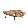 Monvera Live Edge Solid Wood Coffee Table Natural Oak - Timberustic Coffee Table