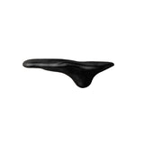 Morena Sculpted Solid Wood Mushroom Floating Shelf Black - Timberustic Floating Shelf