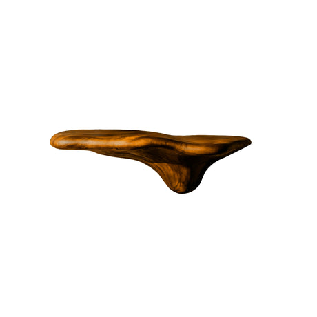 Morena Sculpted Solid Wood Mushroom Floating Shelf