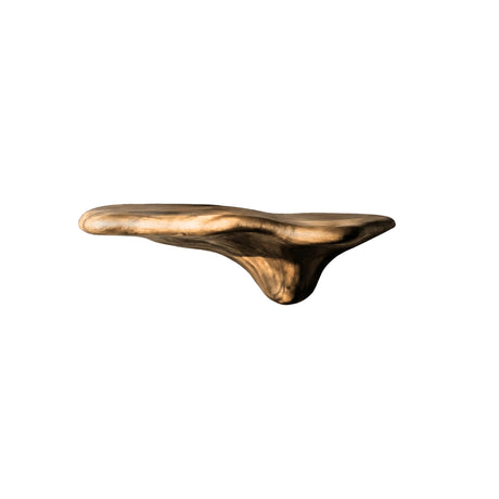 Morena Sculpted Solid Wood Mushroom Floating Shelf