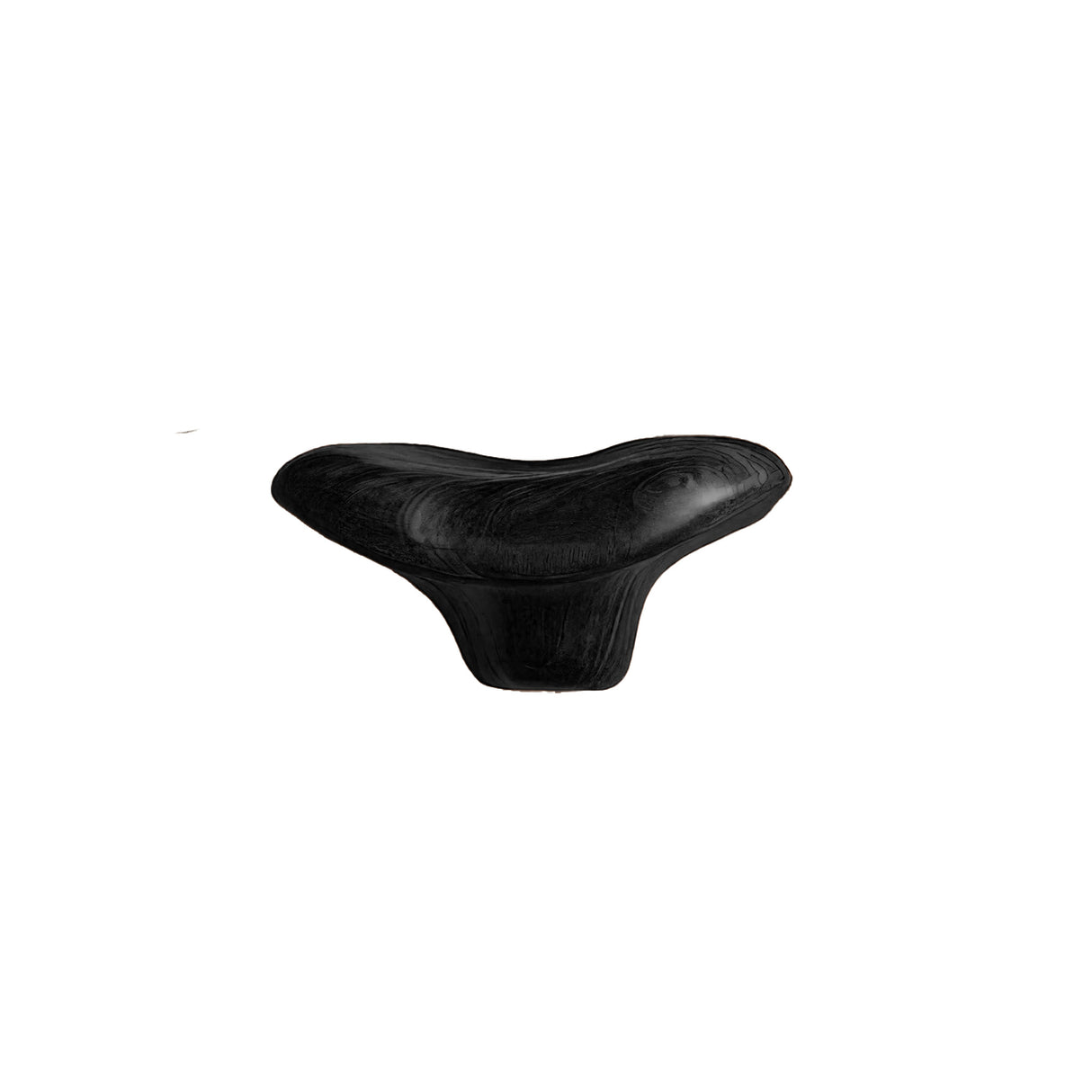 Morva Sculpted Solid Wood Mushroom Floating Shelf Black - Timberustic Floating Shelf