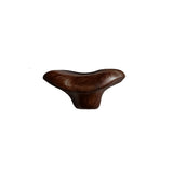 Morva Sculpted Solid Wood Mushroom Floating Shelf Dark Walnut - Timberustic Floating Shelf