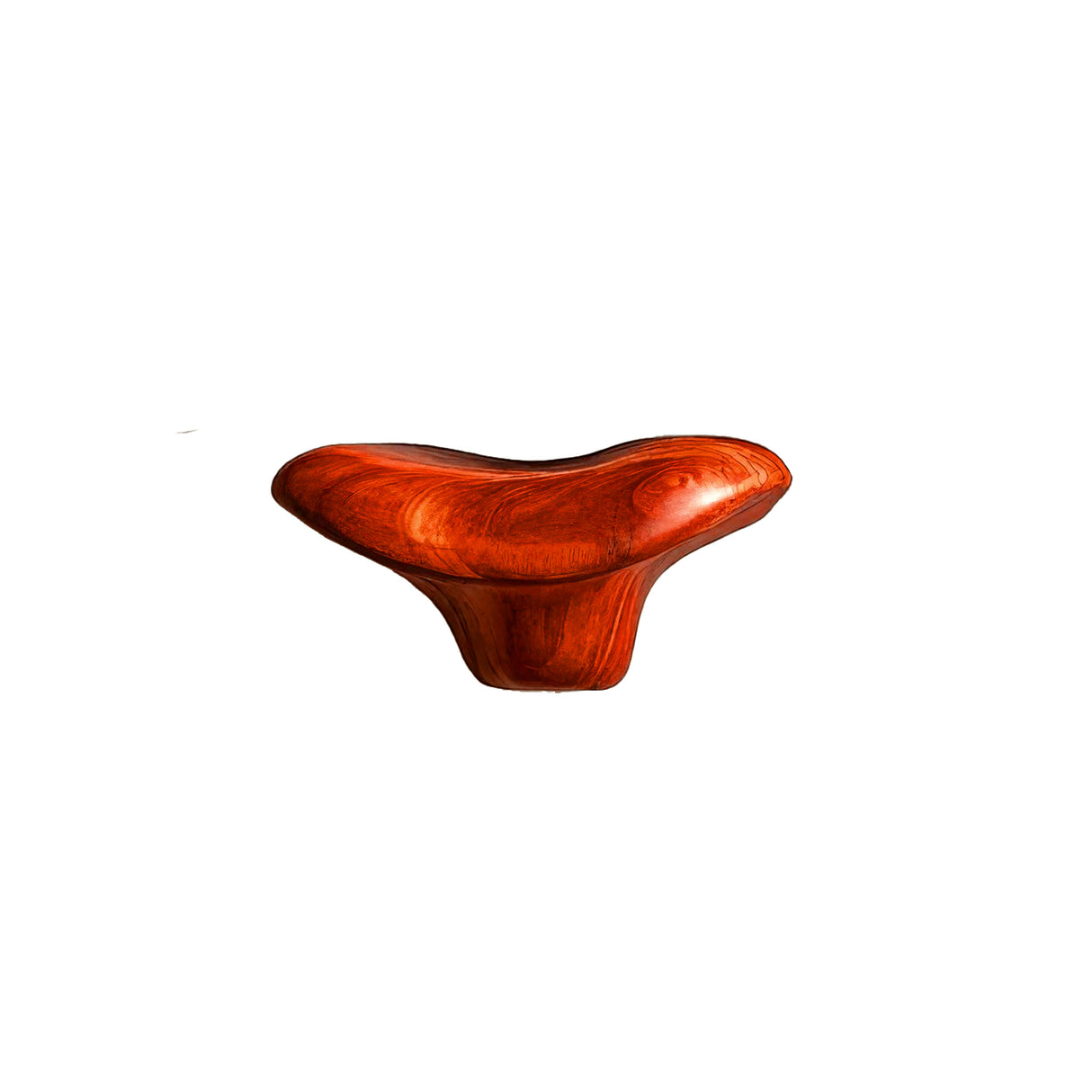 Morva Sculpted Solid Wood Mushroom Floating Shelf Mahogany - Timberustic Floating Shelf