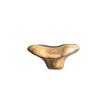Morva Sculpted Solid Wood Mushroom Floating Shelf Natural Oak - Timberustic Floating Shelf