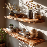 Morvane Live Edge Solid Wood Floating Shelf SPA741365 - Timberustic Floating Shelf