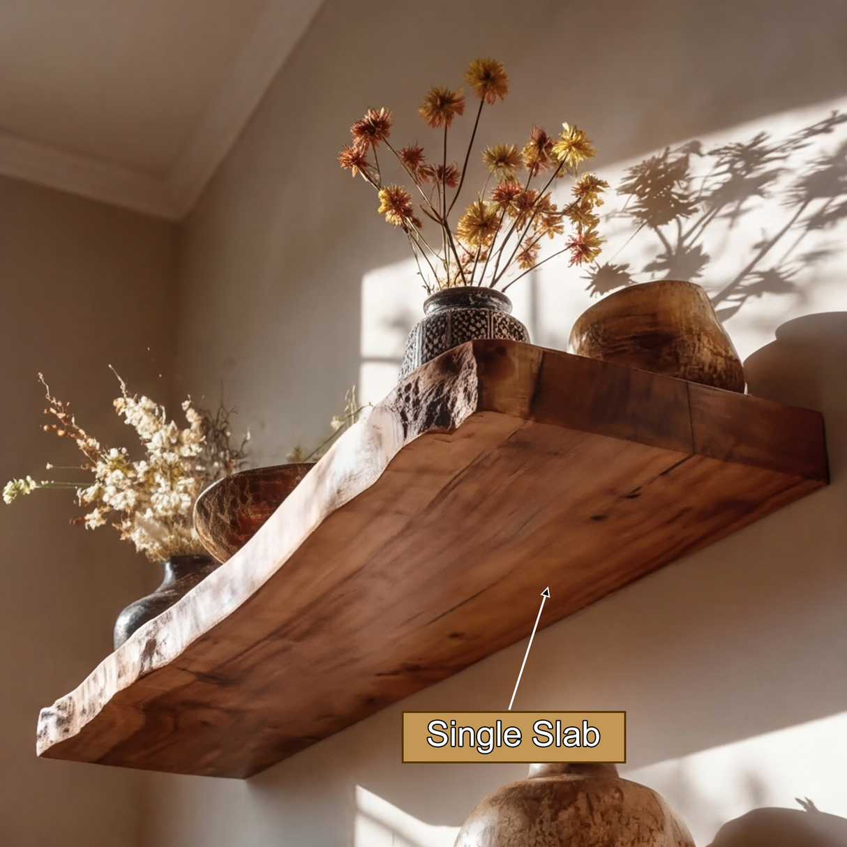 Morvane Live Edge Solid Wood Floating Shelf SPA741365 - Timberustic Floating Shelf