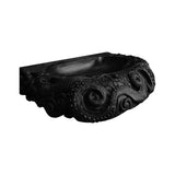 Morveth Octopus Form Handcarved Solid Wood Vessel Sink Black - Timberustic Vessel Sinks