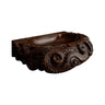 Morveth Octopus Form Handcarved Solid Wood Vessel Sink Dark Walnut - Timberustic Vessel Sinks