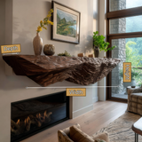 Morveth Sculpted Handcrafted Fireplace Mantel Shelf SPA902492