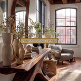 Morvethis Sculpted Solid Wood Console Table - Timberustic Console Table