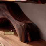 Morvethis Sculpted Solid Wood Console Table - Timberustic Console Table