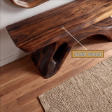 Morvethis Sculpted Solid Wood Console Table - Timberustic Console Table