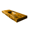 Morvyn Live Edge Solid Wood Floating Bathroom Vanity with Integrated Sink Teak - Timberustic Floating Bathroom Vanity with Integrated Sink