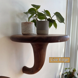 Morvyn Mushroom Solid Wood Floating Shelf SPA548239 - Timberustic Floating Shelf