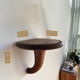 Morvyn Mushroom Solid Wood Floating Shelf SPA548239 - Timberustic Floating Shelf