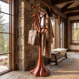 Mosshollow Handcrafted Sculpted Solid Wood Tree Coat Rack - Timberustic Tree Coat Rack