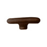 Mycelora Sculpted Solid Wood Mushroom Floating Shelf Dark Walnut - Timberustic Floating Shelf